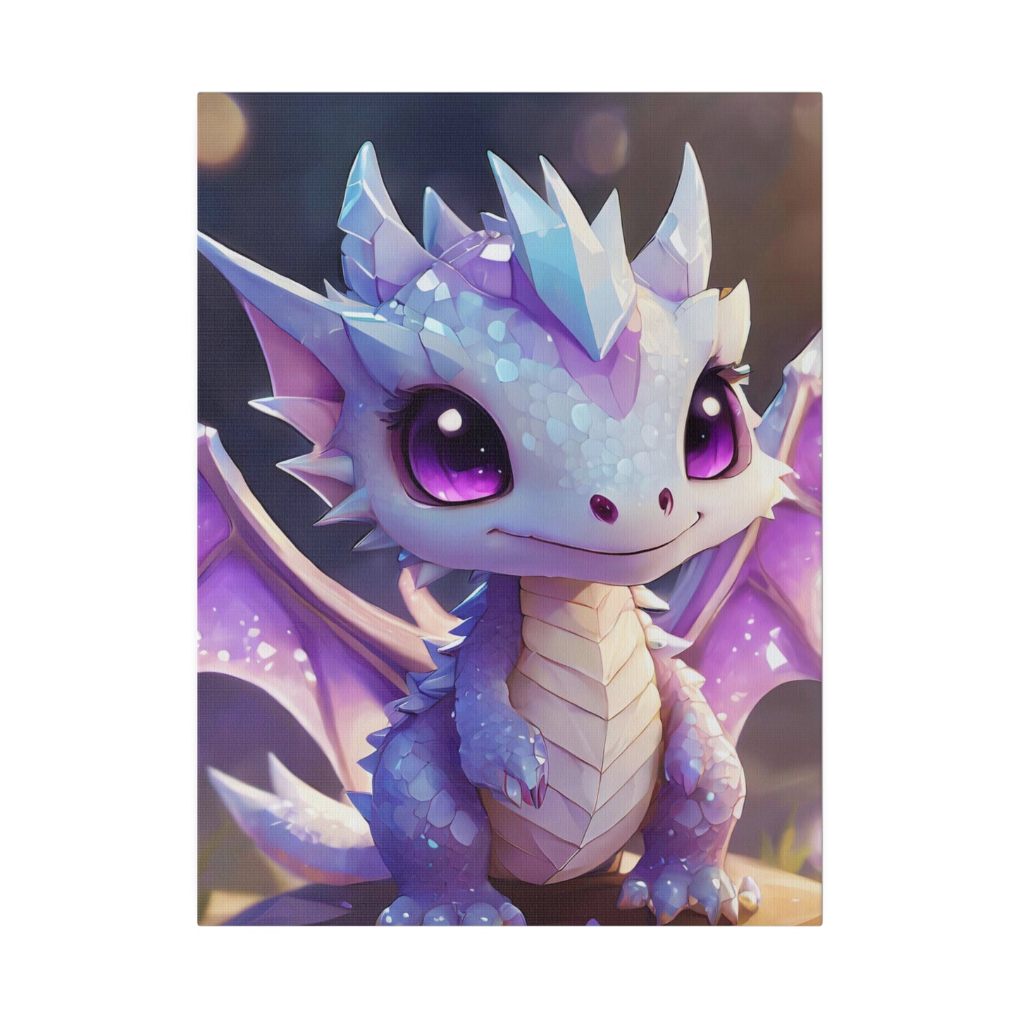 Matte Canvas Crystal Dragon