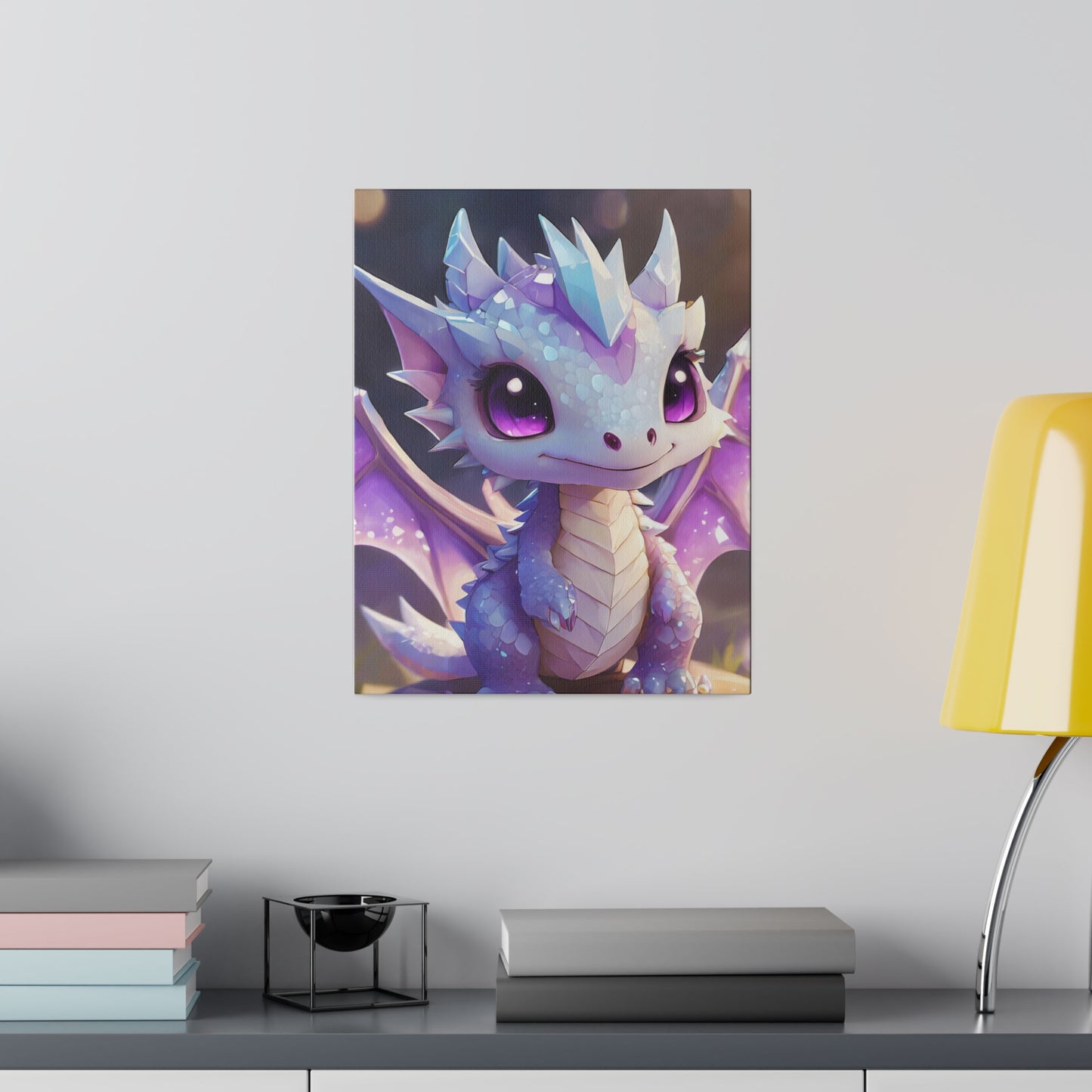 Matte Canvas Crystal Dragon