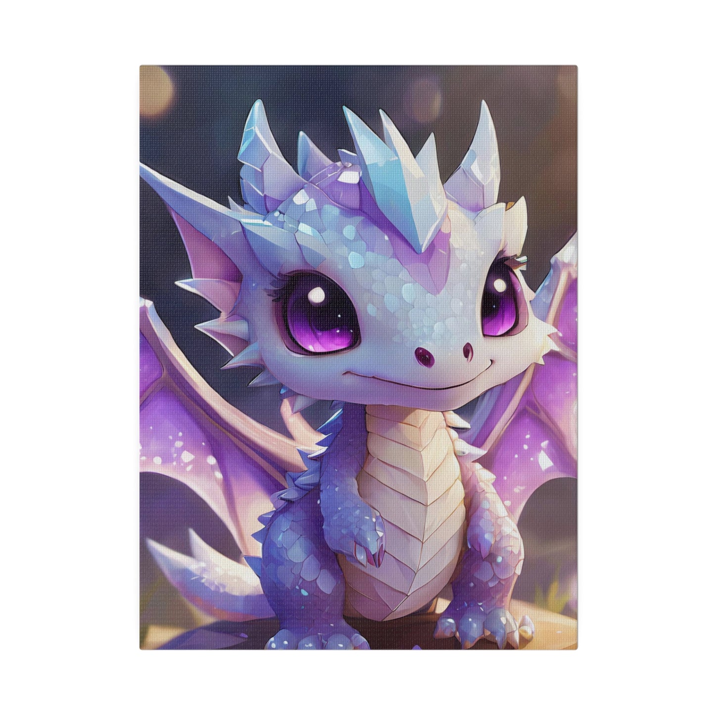 Matte Canvas Crystal Dragon