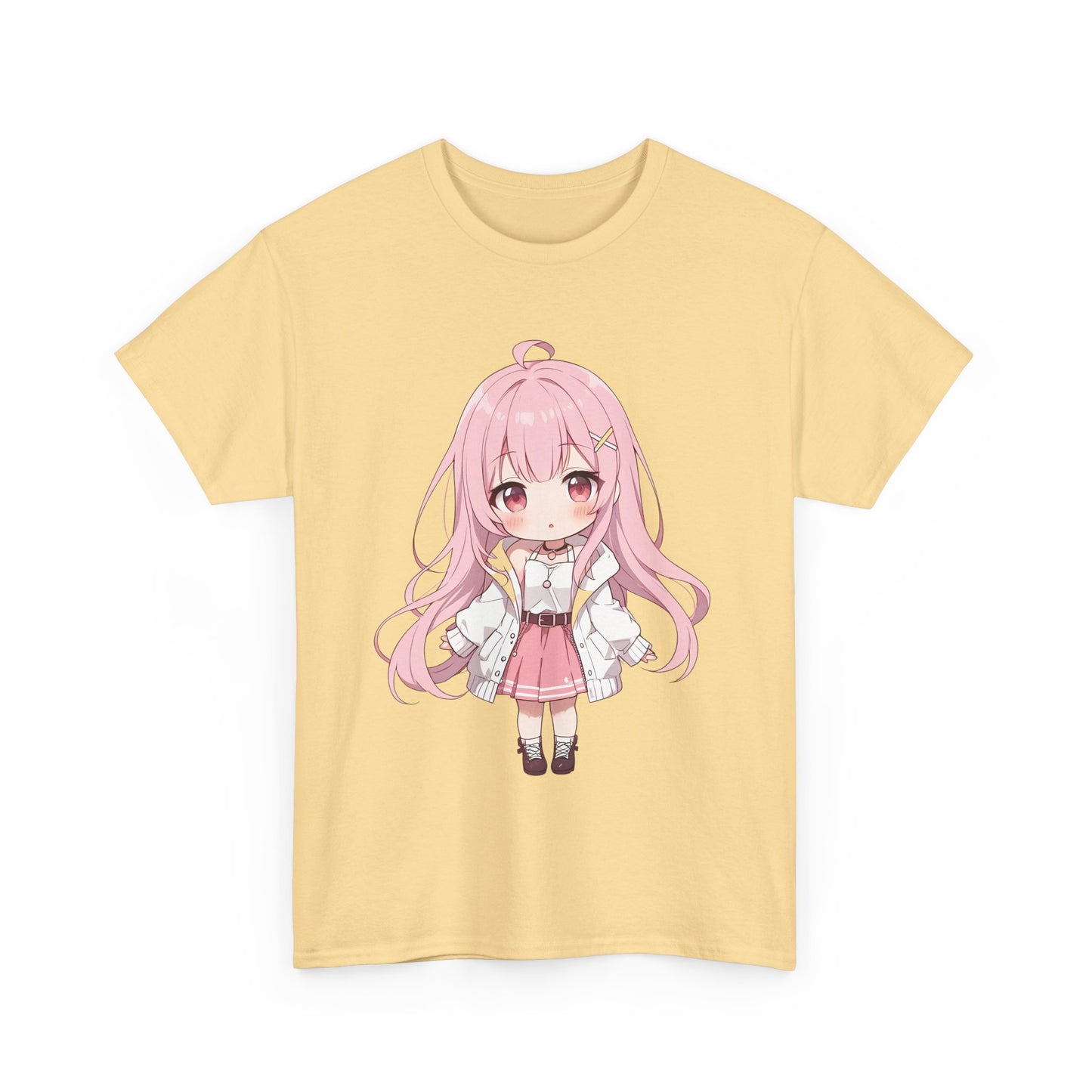 Cotton T-shirt Cute Chibi Girl