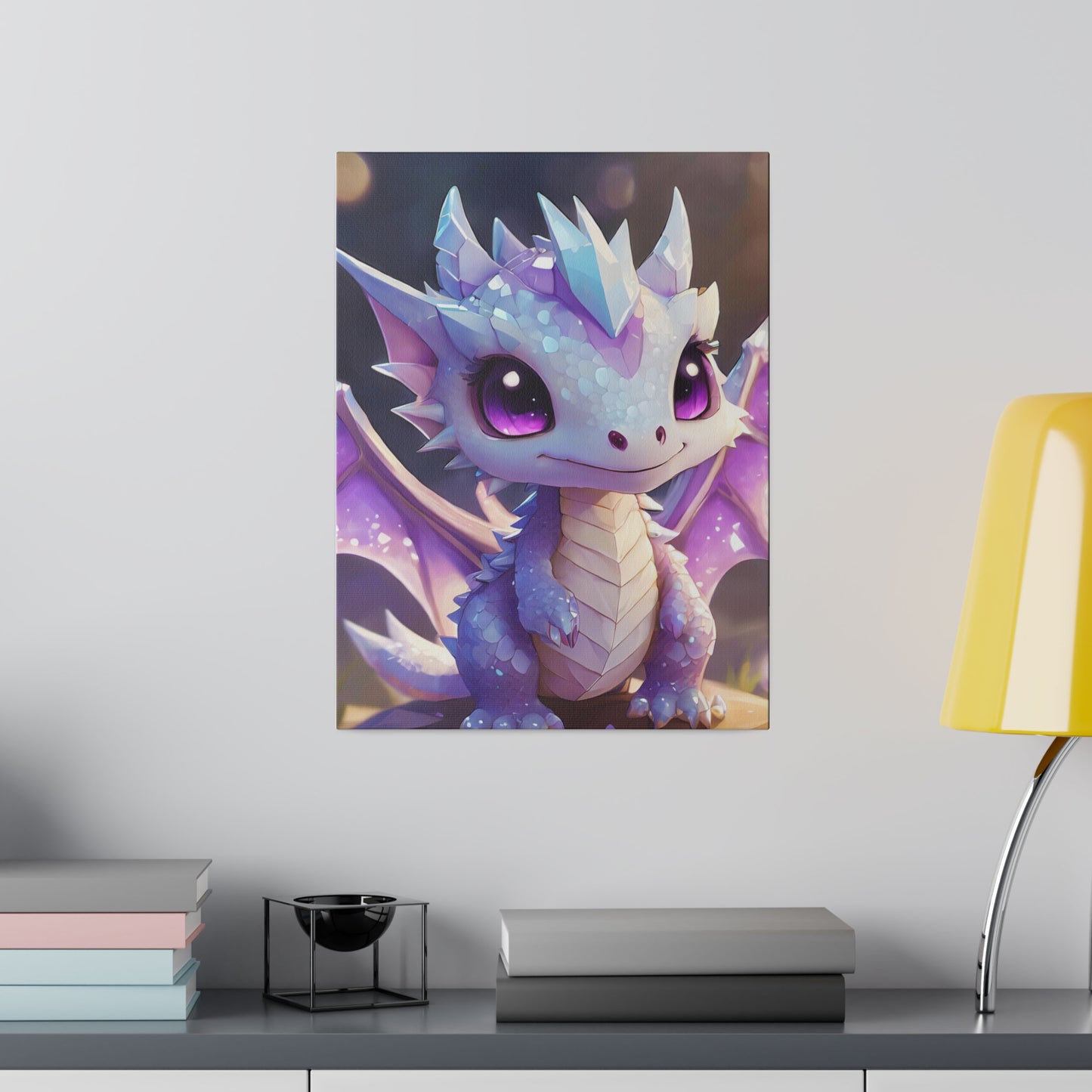 Matte Canvas Crystal Dragon