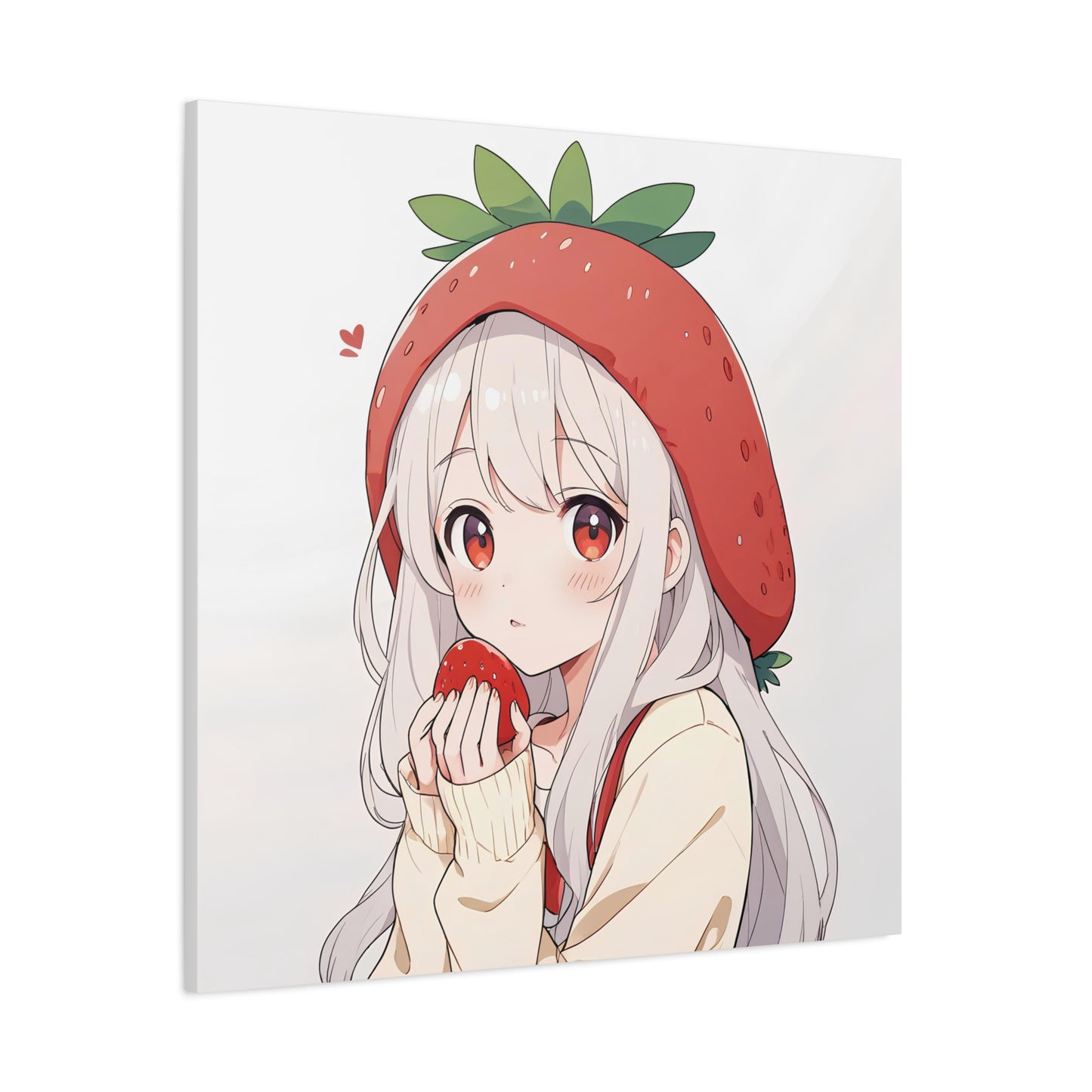 Matte Canvas Girl Strawberry