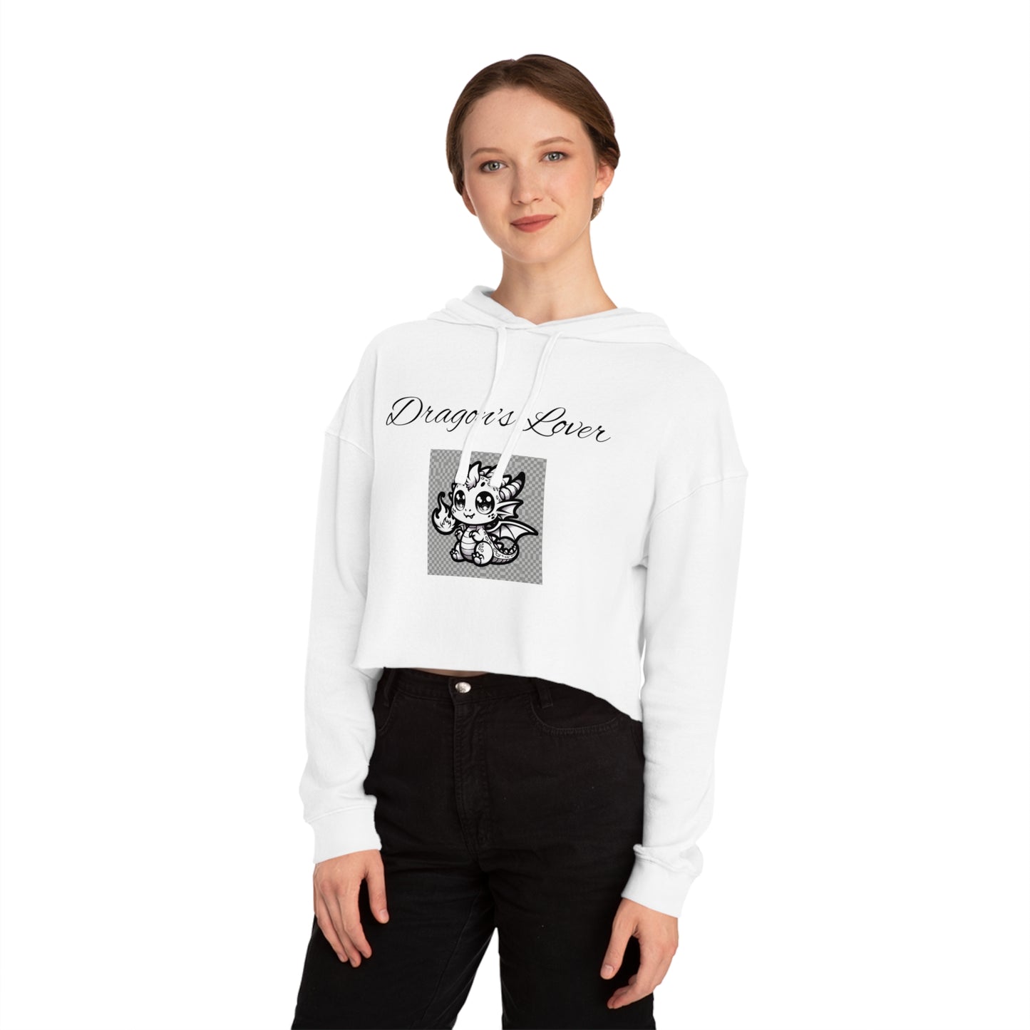 Women’s Cropped Hooded Sweatshirt Dragon