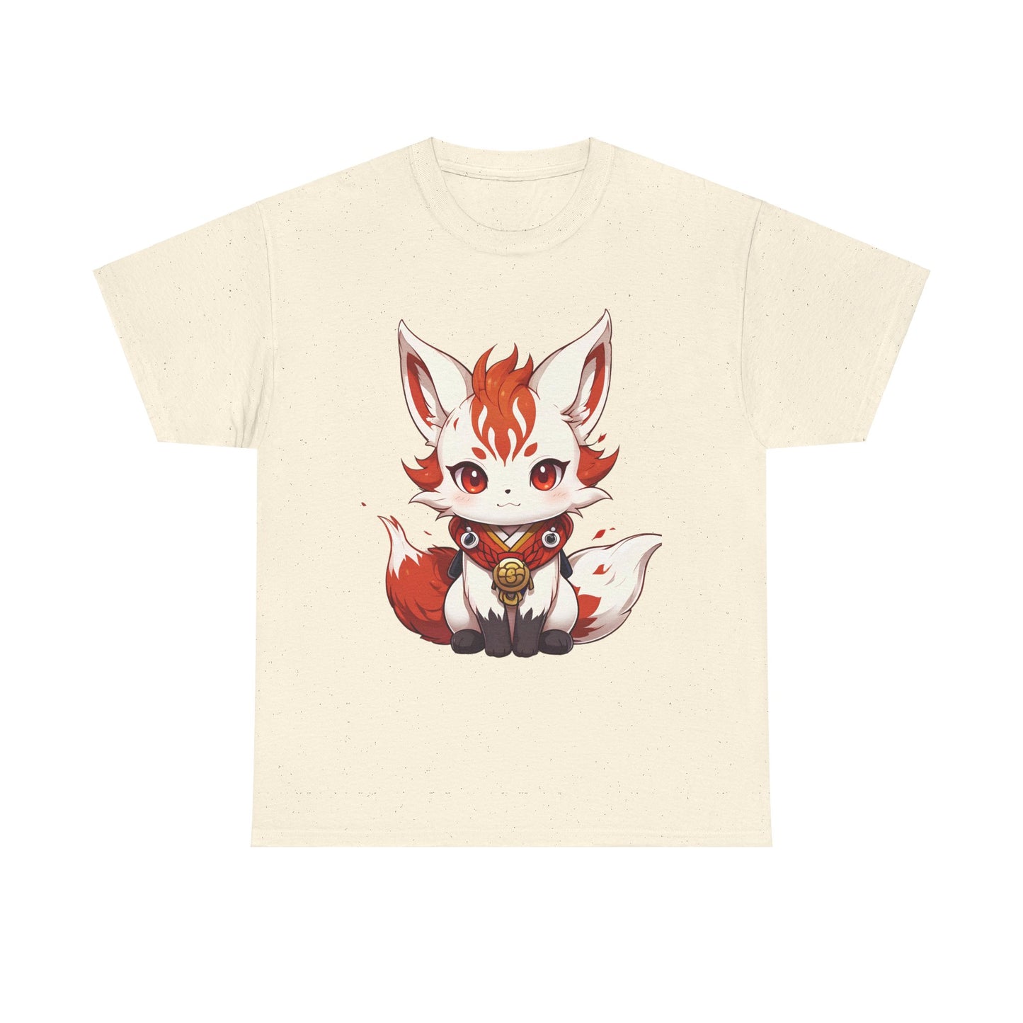 Unisex Cotton T-shirt Chibi Fire Fox