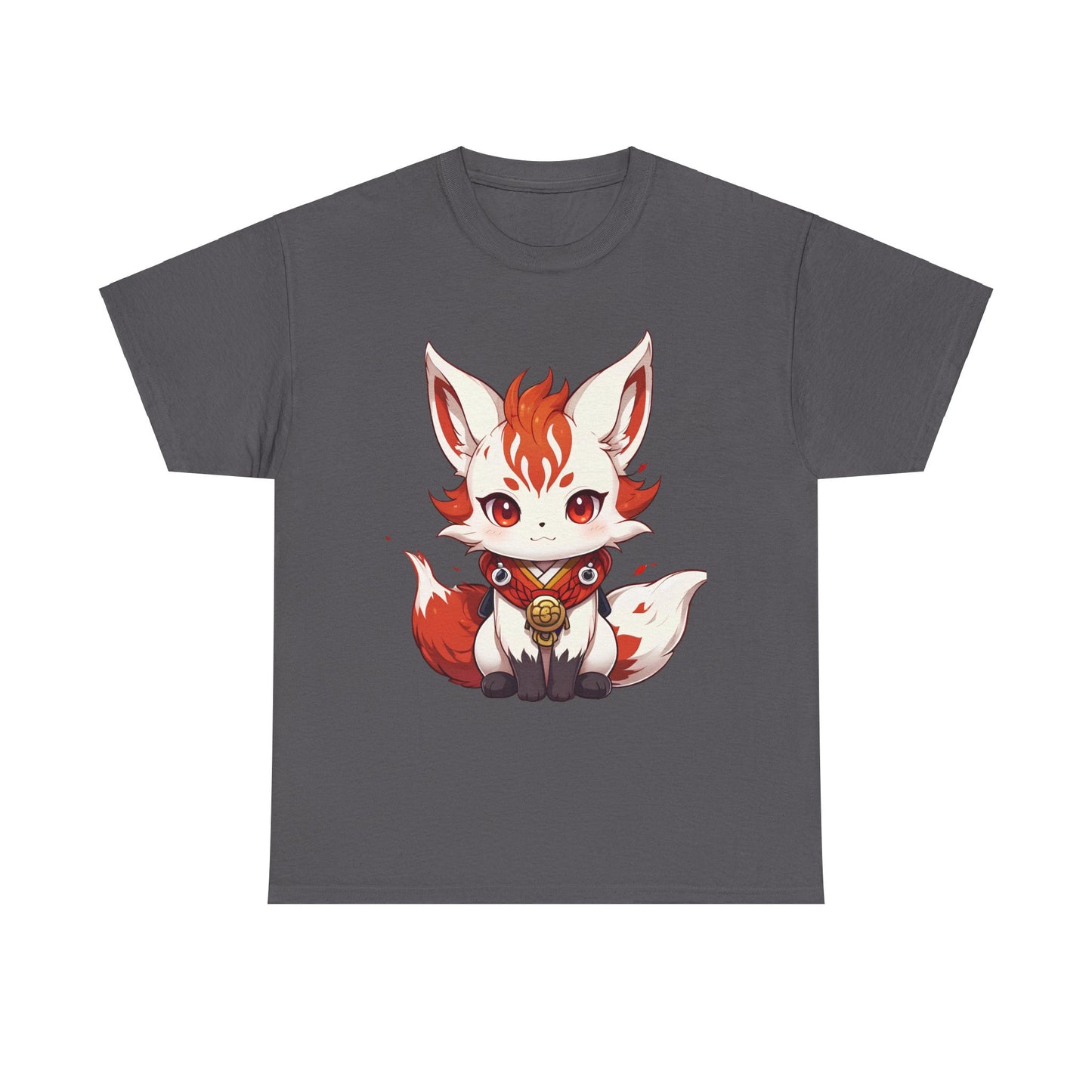 Unisex Cotton T-shirt Chibi Fire Fox