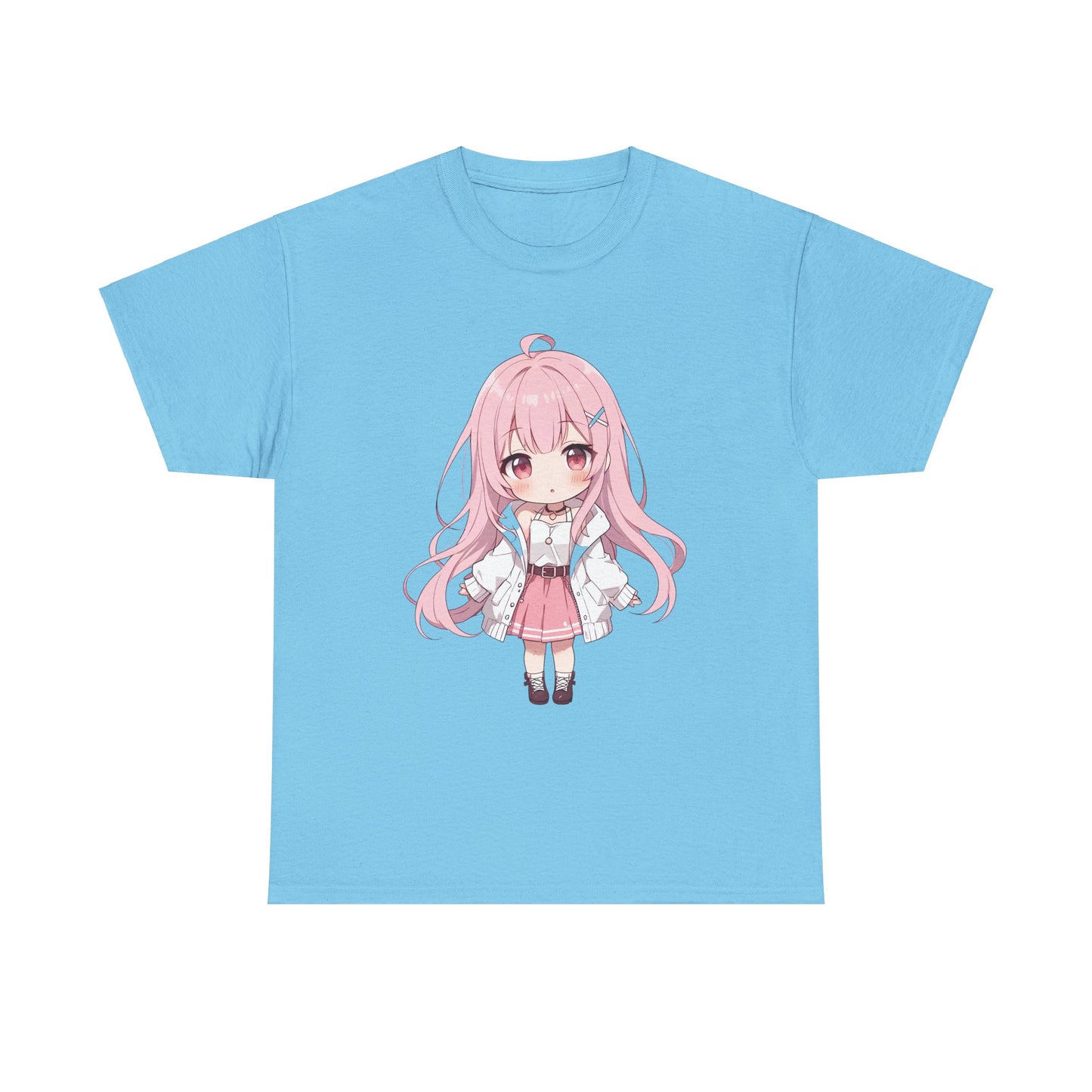Cotton T-shirt Cute Chibi Girl