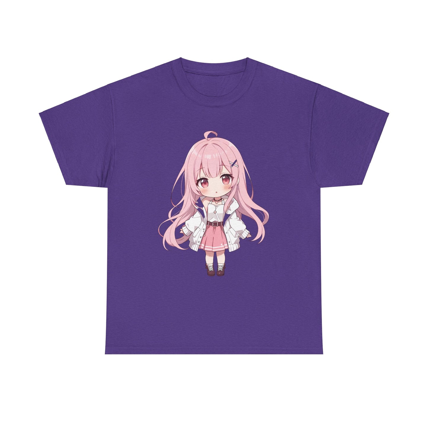 Cotton T-shirt Cute Chibi Girl