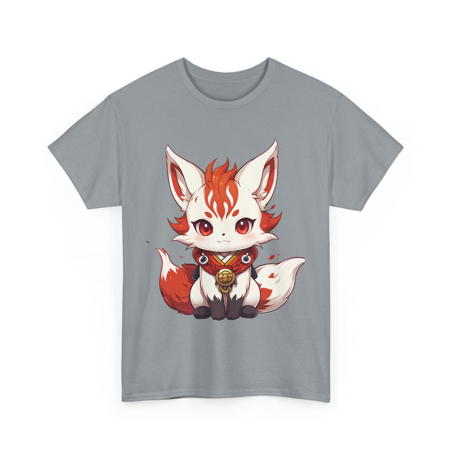 Unisex Cotton T-shirt Chibi Fire Fox