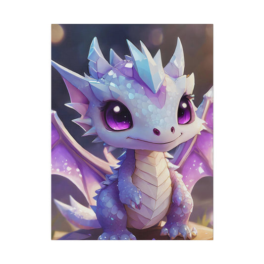 Matte Canvas Crystal Dragon