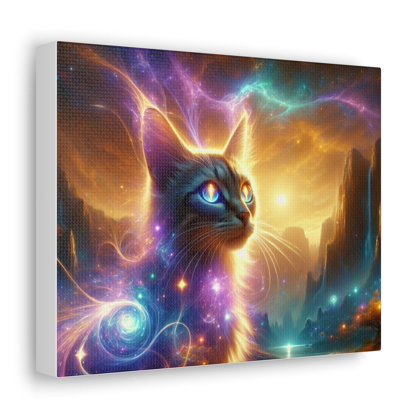 Canvas Energetical Cat