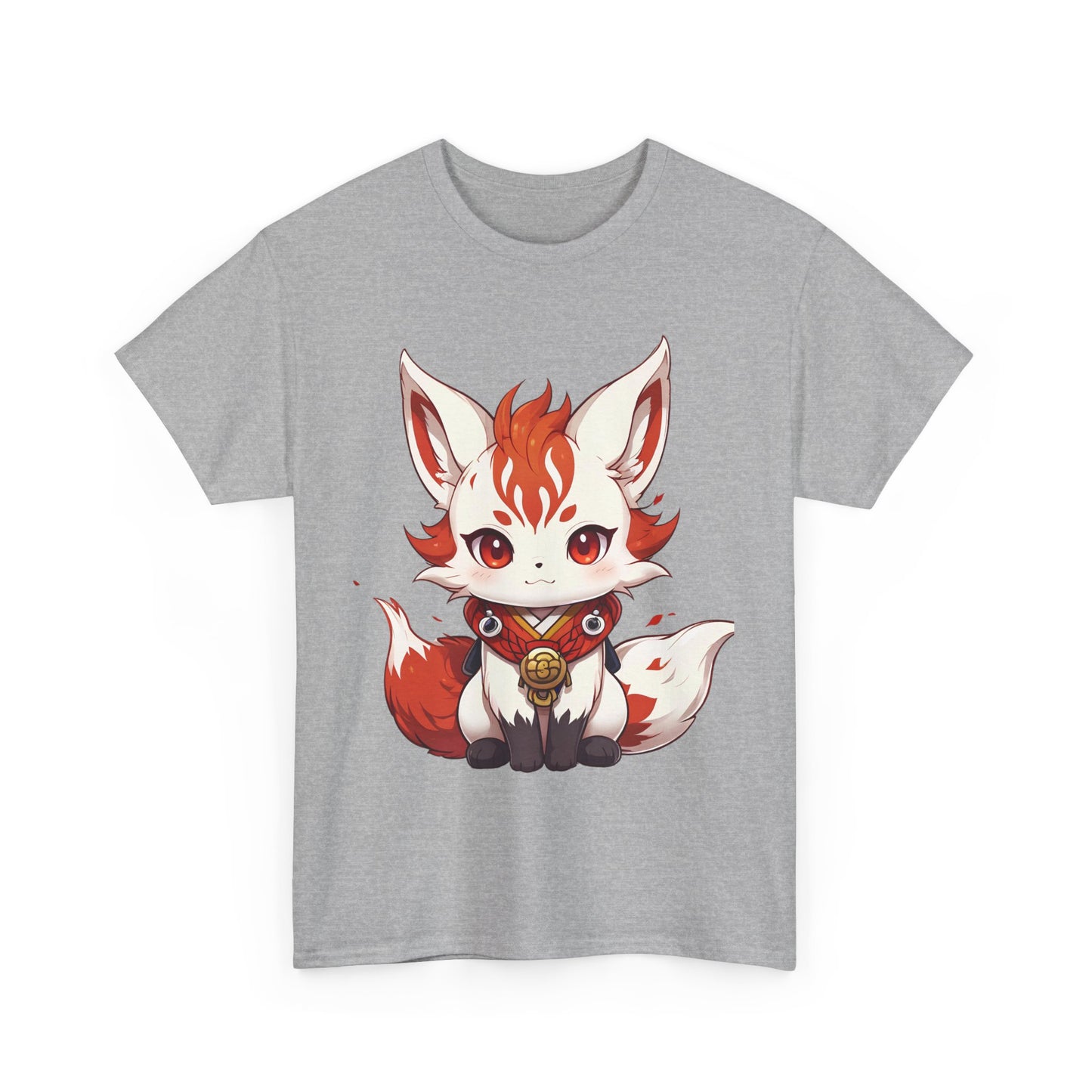 Unisex Cotton T-shirt Chibi Fire Fox