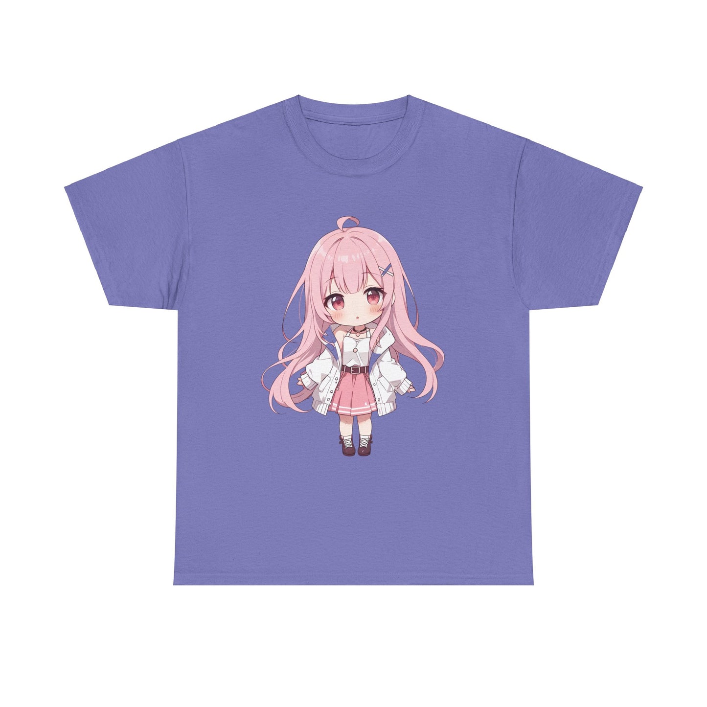 Cotton T-shirt Cute Chibi Girl