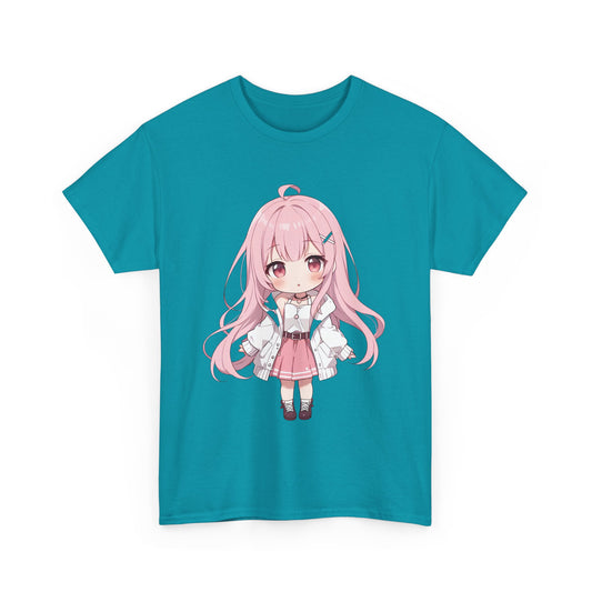 Cotton T-shirt Cute Chibi Girl