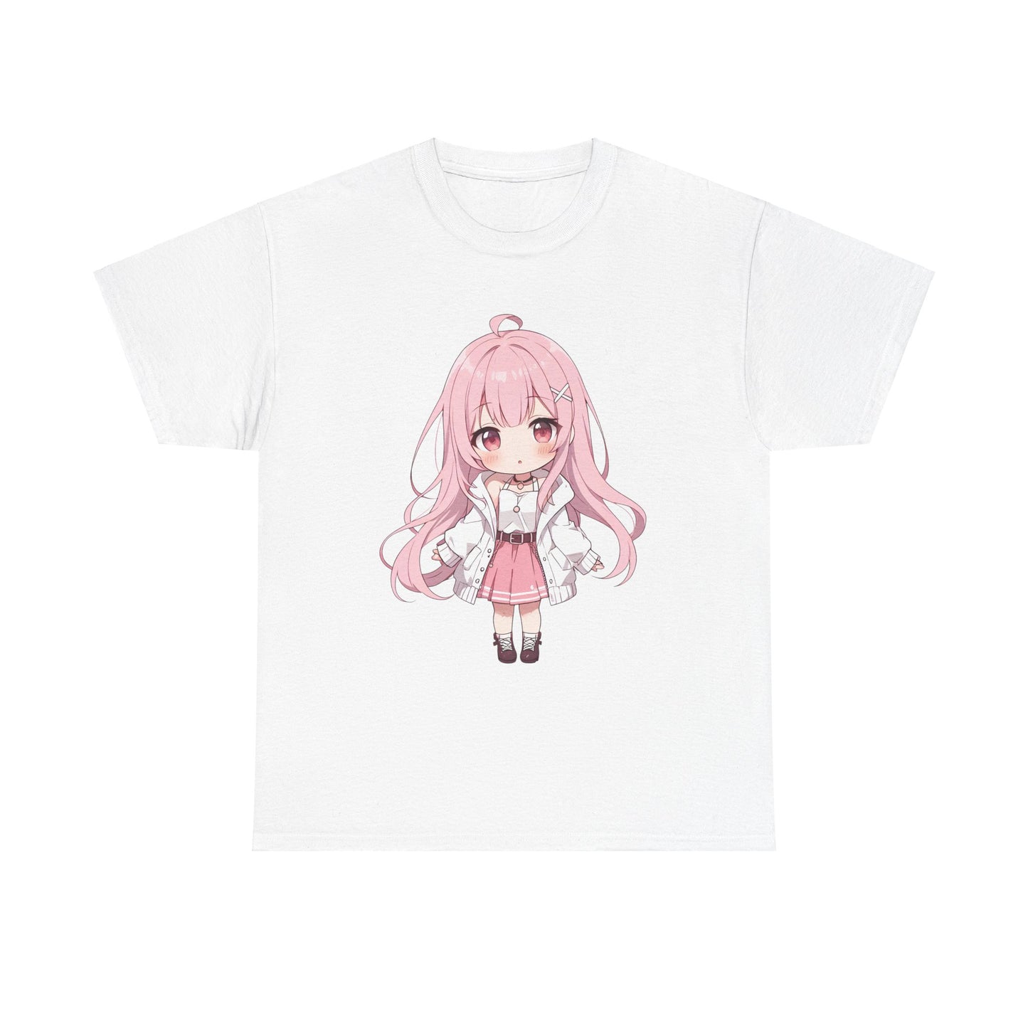Cotton T-shirt Cute Chibi Girl