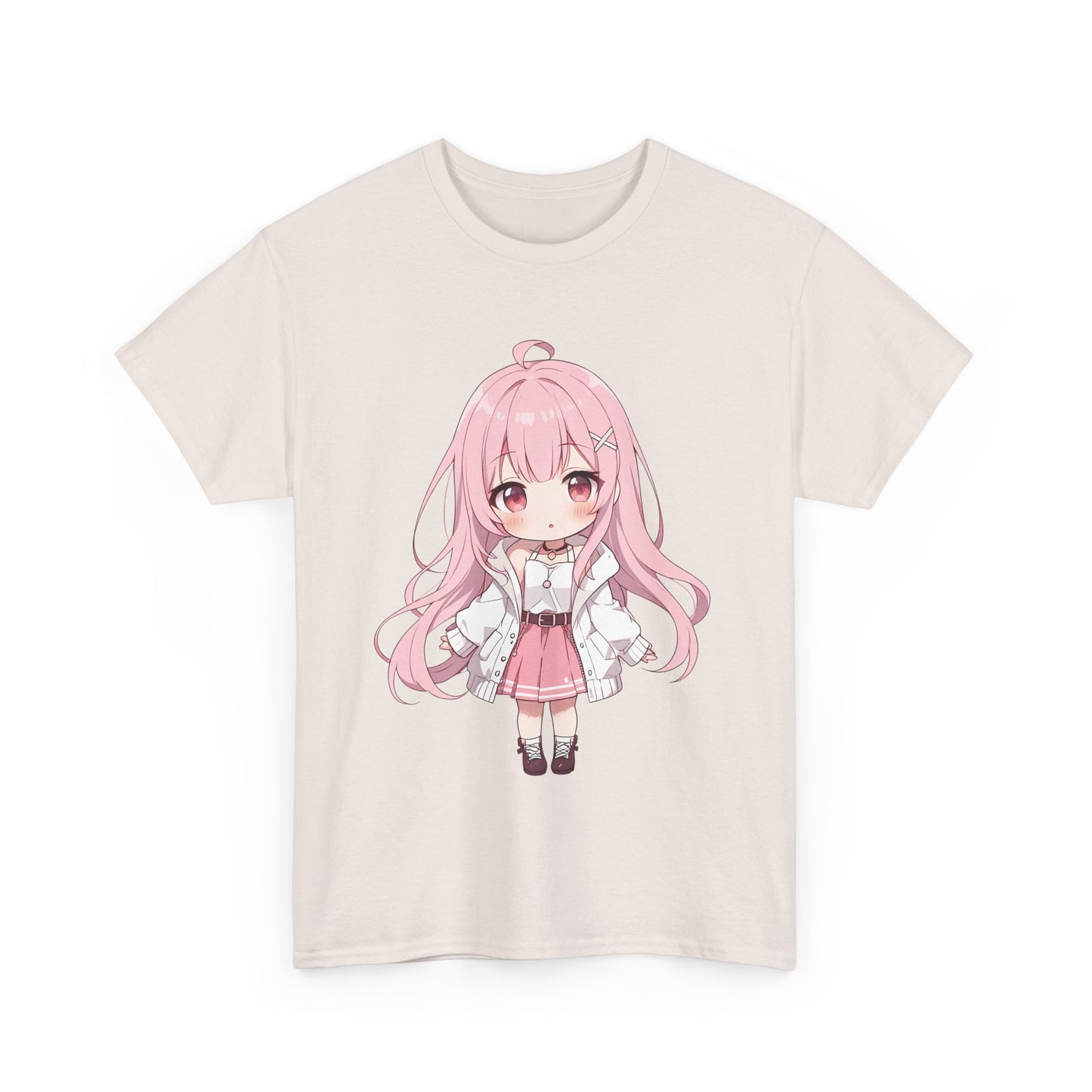 Cotton T-shirt Cute Chibi Girl