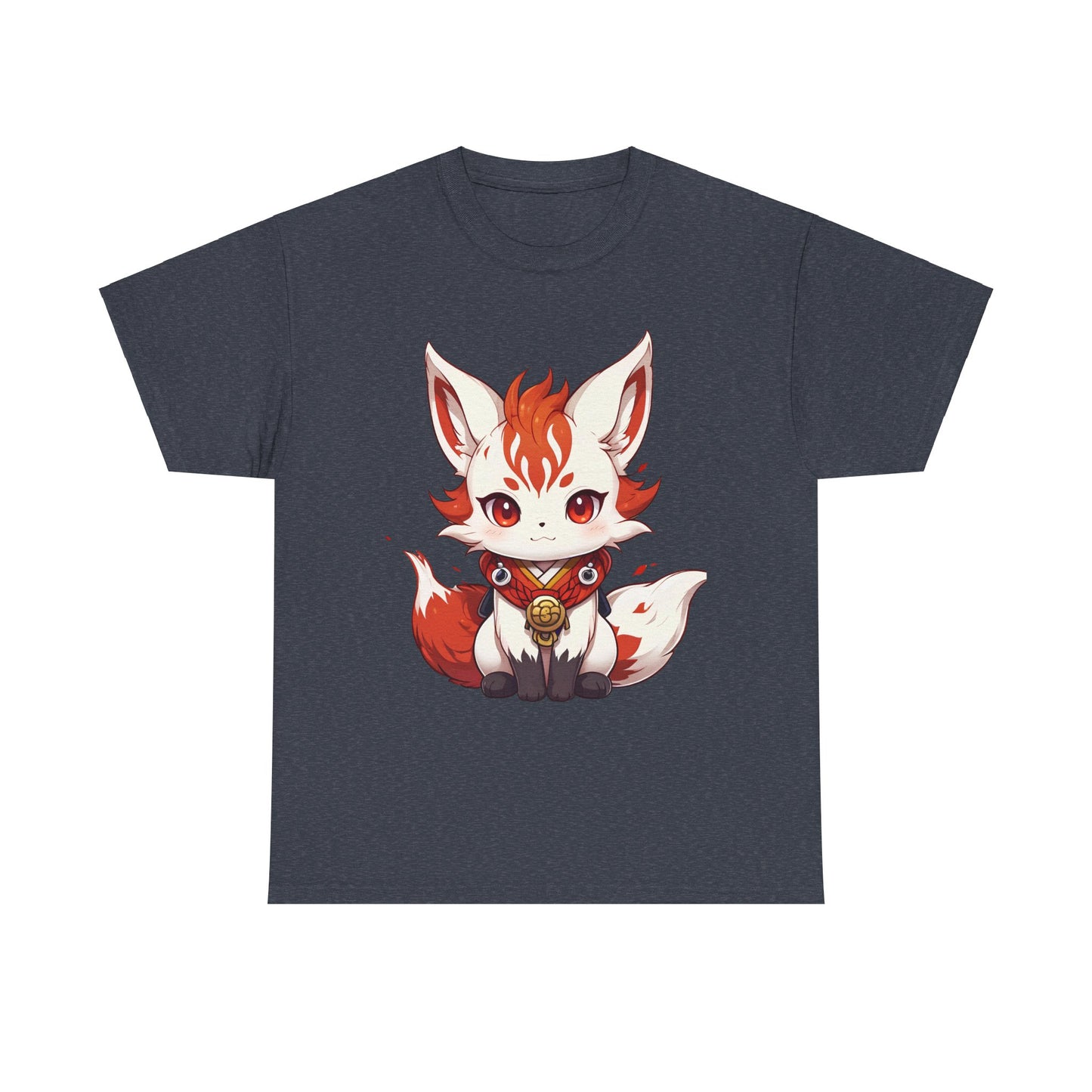 Unisex Cotton T-shirt Chibi Fire Fox