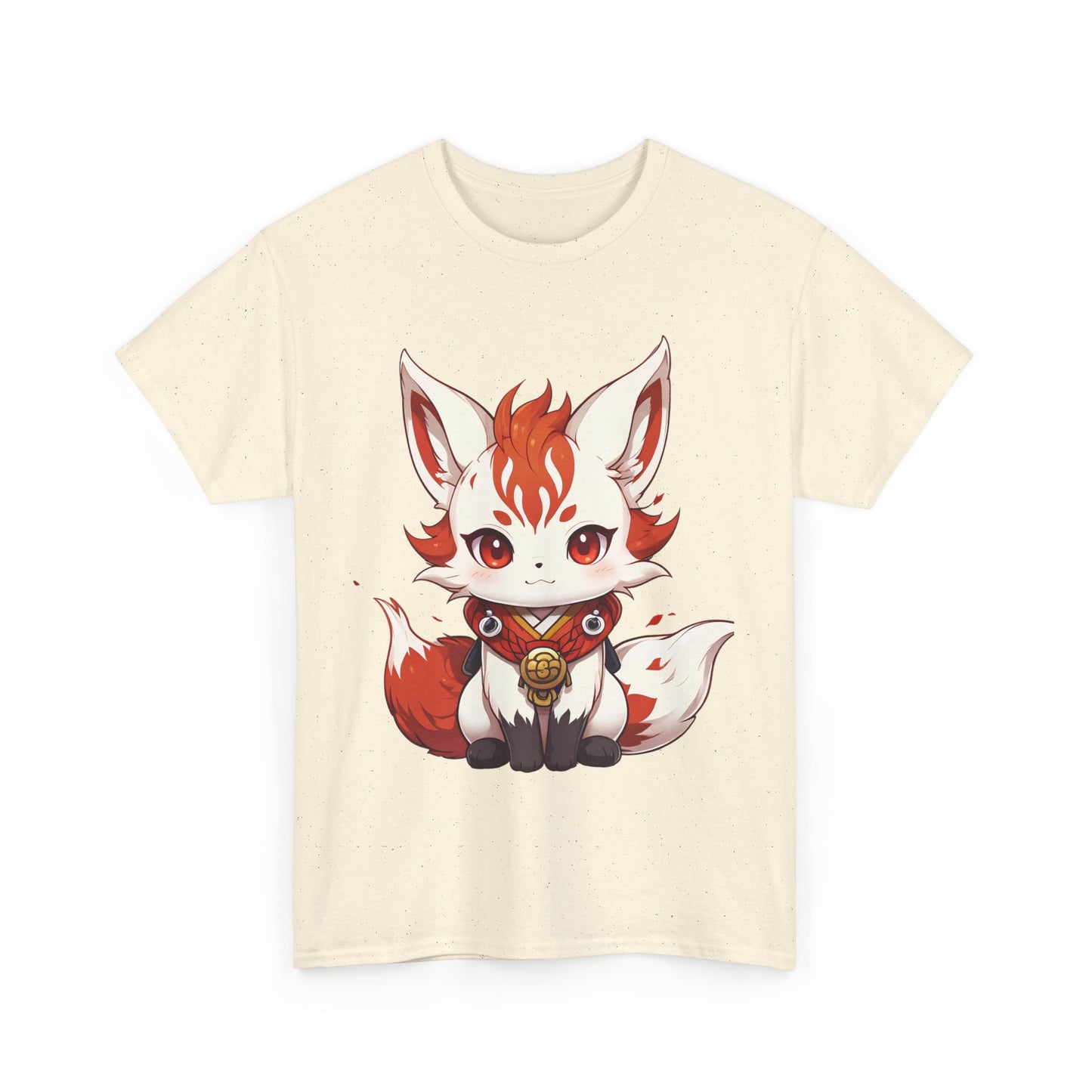 Unisex Cotton T-shirt Chibi Fire Fox