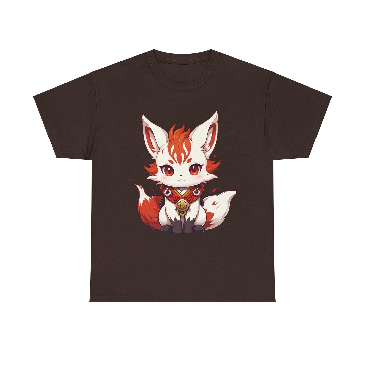 Unisex Cotton T-shirt Chibi Fire Fox