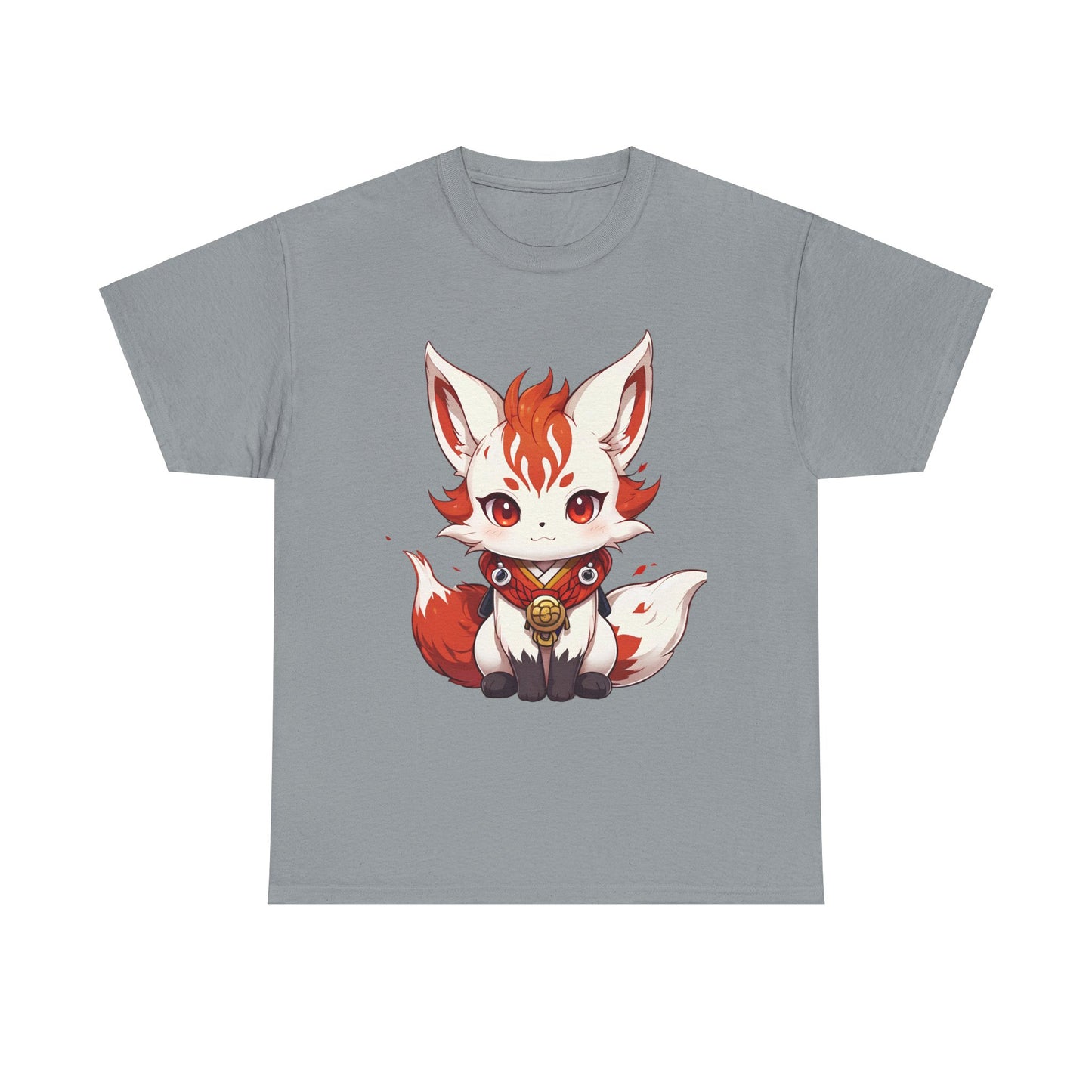 Unisex Cotton T-shirt Chibi Fire Fox