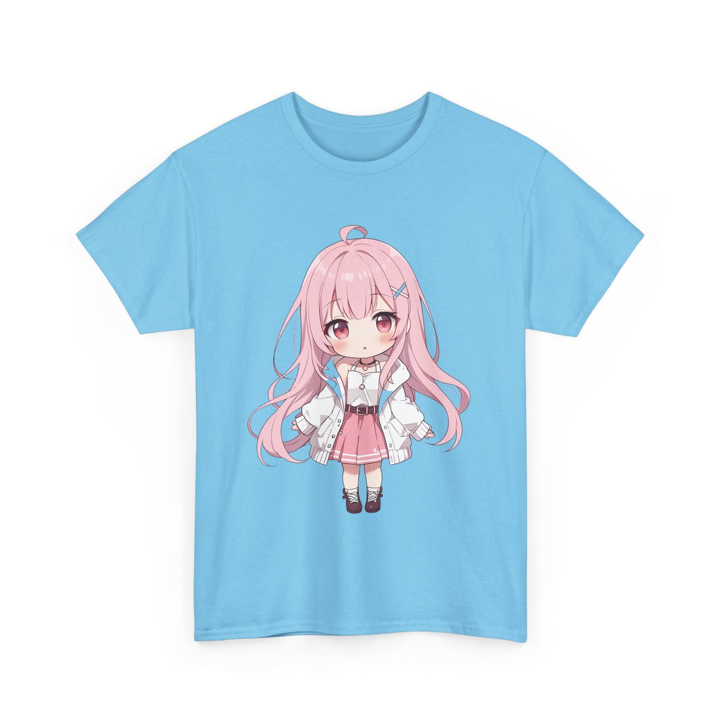 Cotton T-shirt Cute Chibi Girl