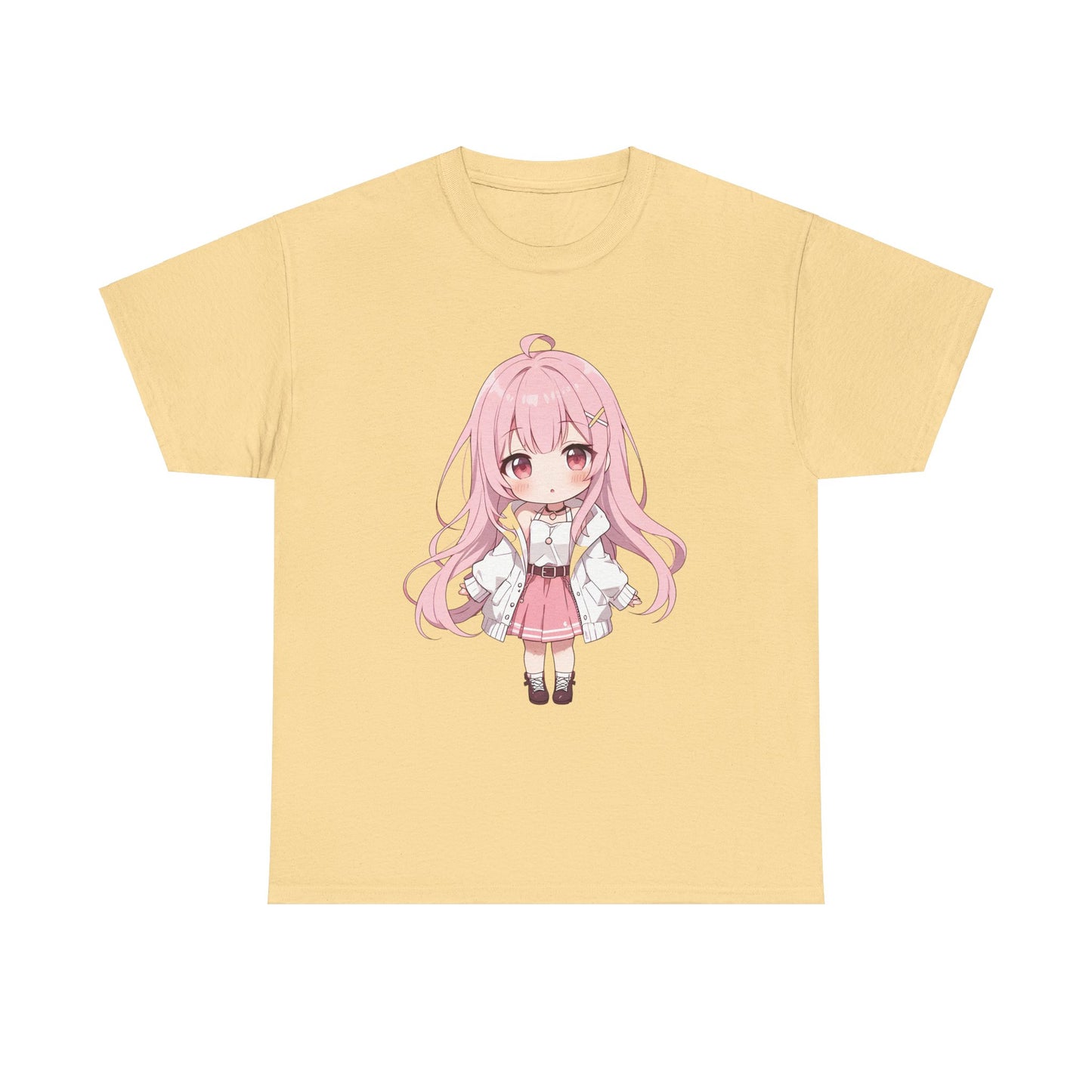 Cotton T-shirt Cute Chibi Girl