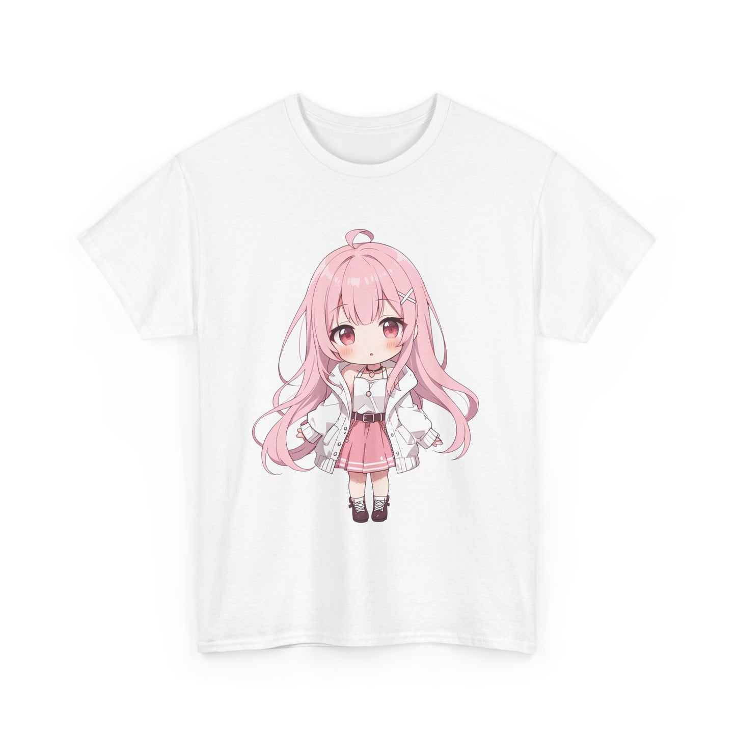 Cotton T-shirt Cute Chibi Girl