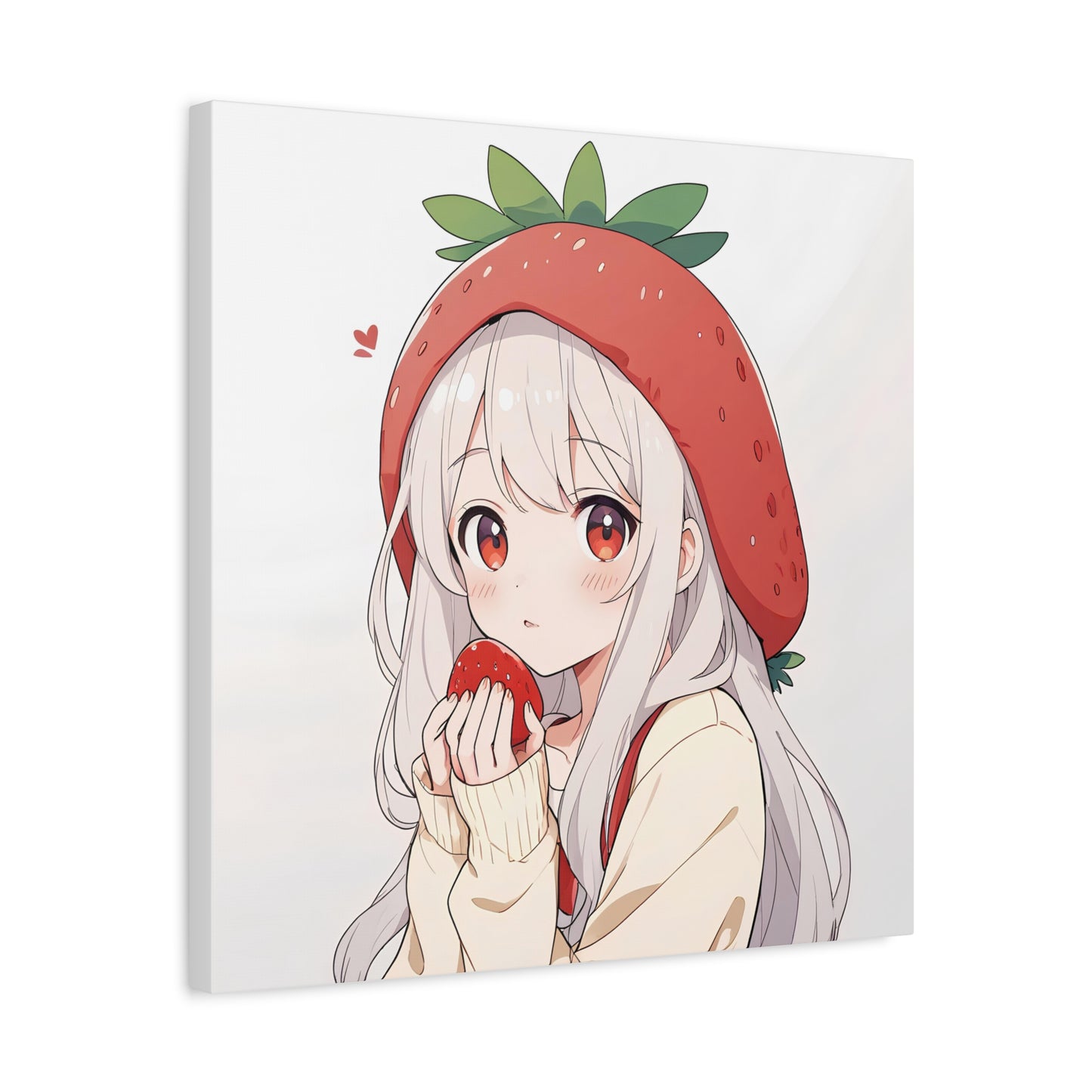 Matte Canvas Girl Strawberry
