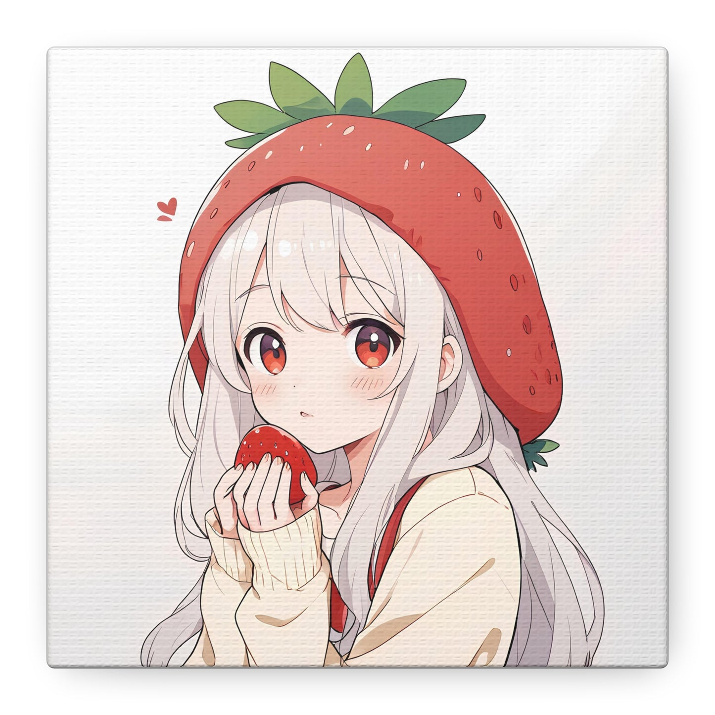 Matte Canvas Girl Strawberry