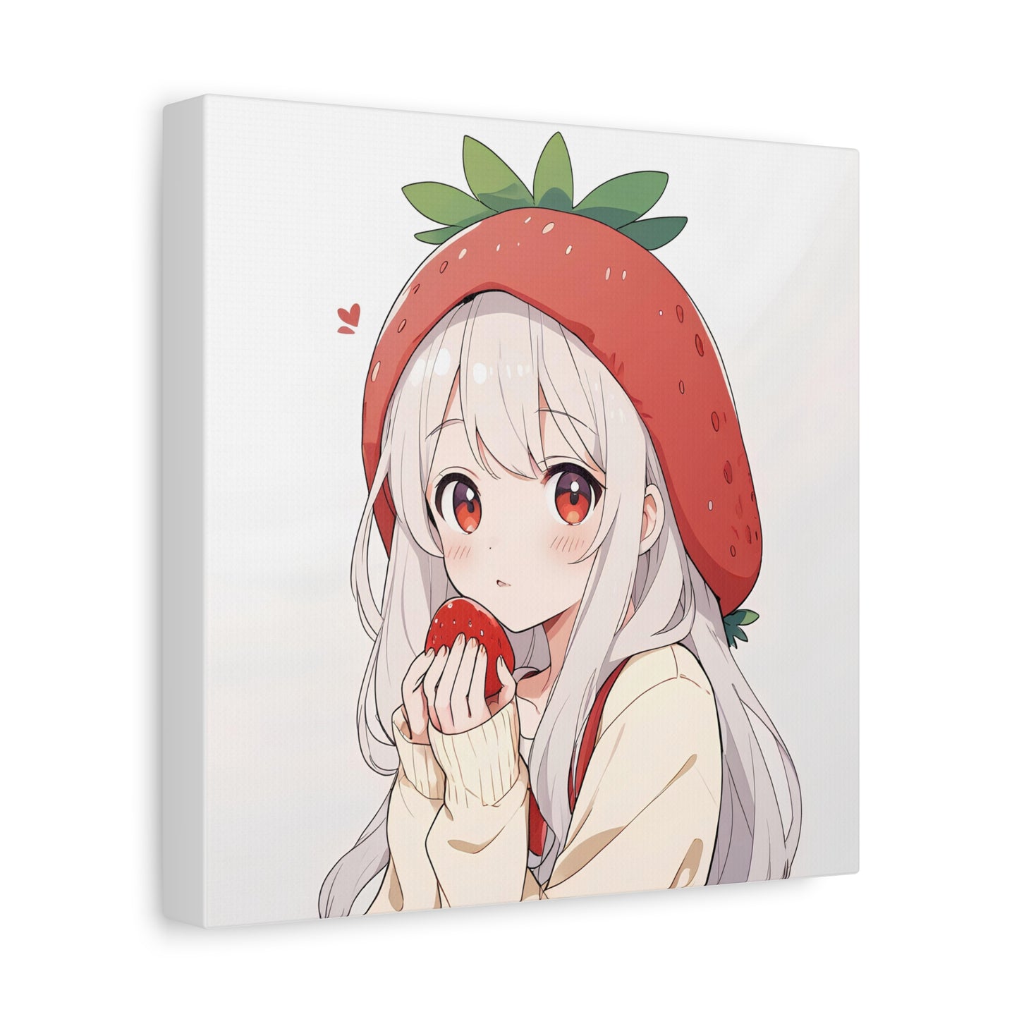 Matte Canvas Girl Strawberry