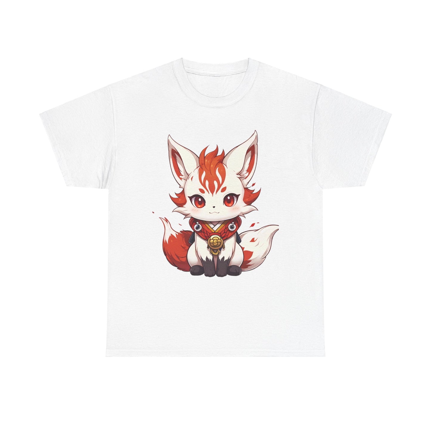Unisex Cotton T-shirt Chibi Fire Fox