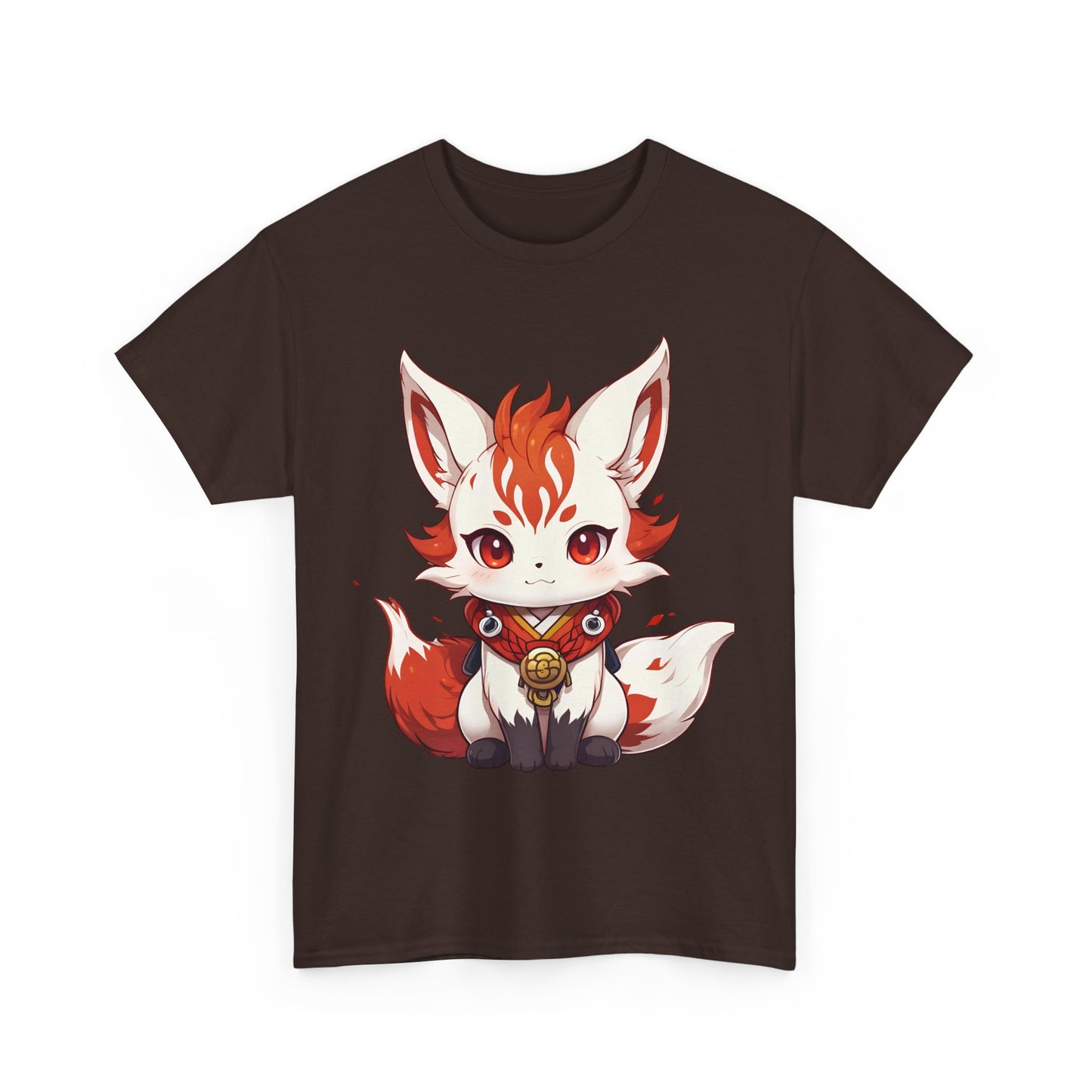 Unisex Cotton T-shirt Chibi Fire Fox