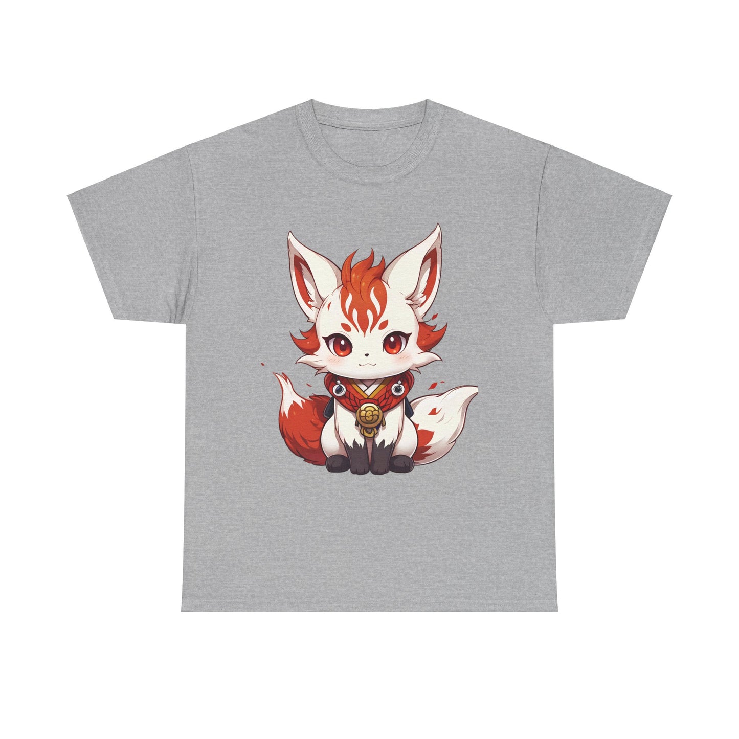 Unisex Cotton T-shirt Chibi Fire Fox
