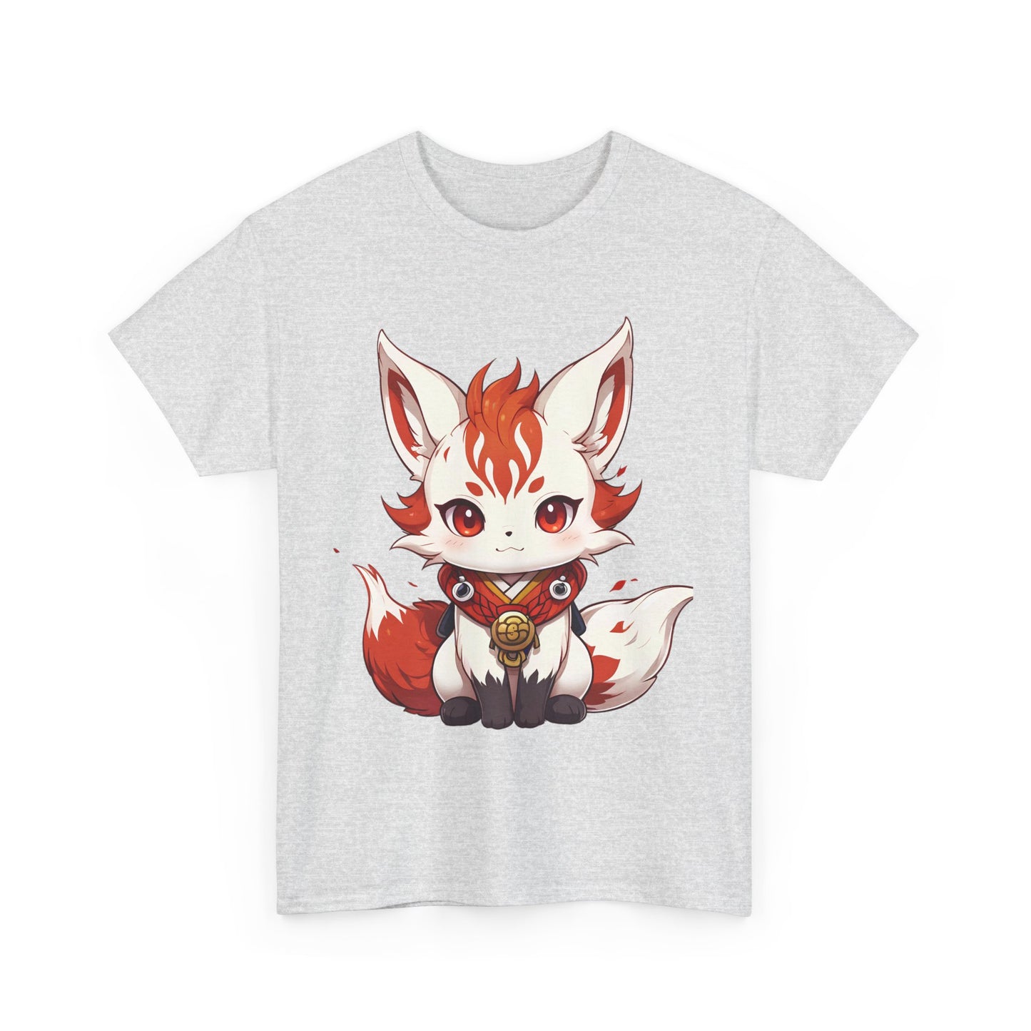 Unisex Cotton T-shirt Chibi Fire Fox