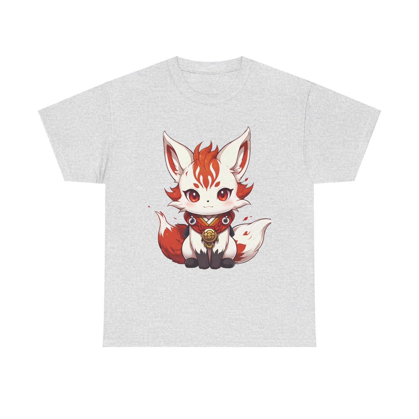 Unisex Cotton T-shirt Chibi Fire Fox