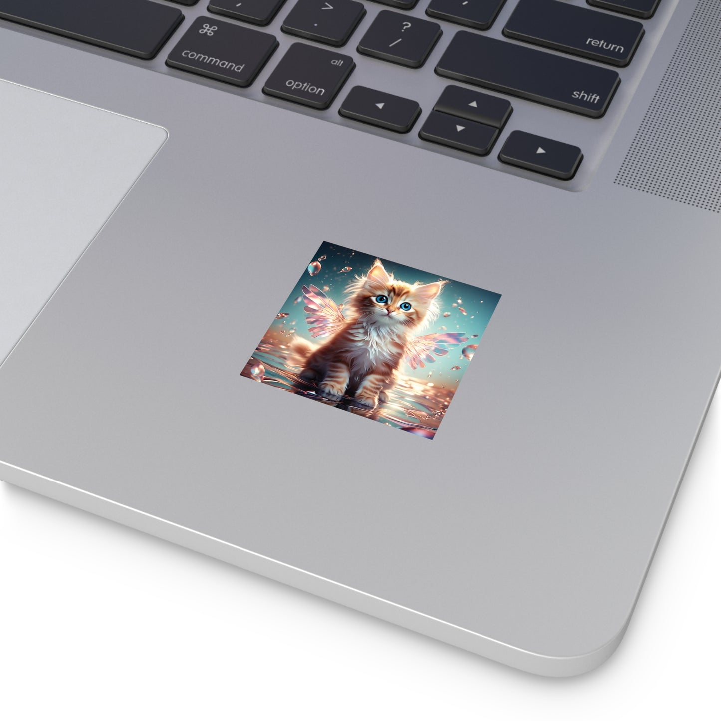 Square Vinyl Sticker Cat