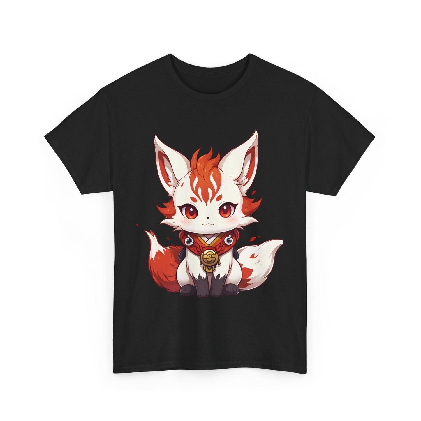 Unisex Cotton T-shirt Chibi Fire Fox
