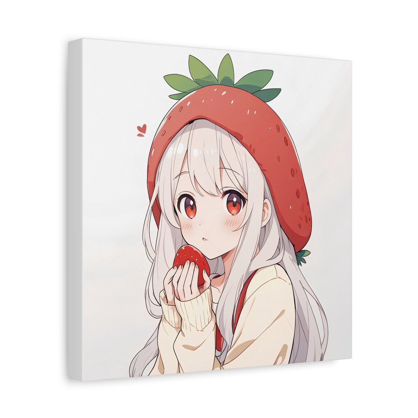 Matte Canvas Girl Strawberry