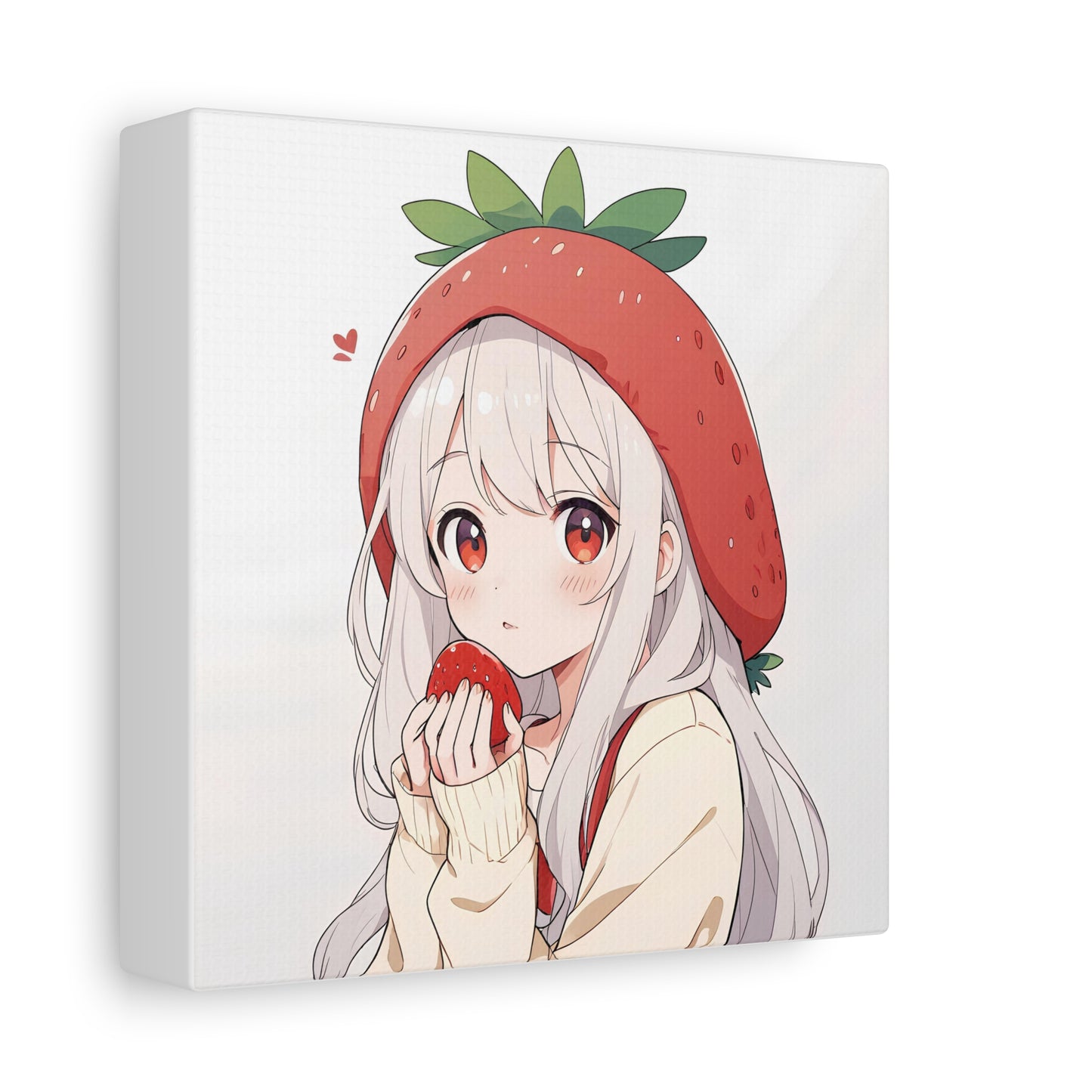 Matte Canvas Girl Strawberry