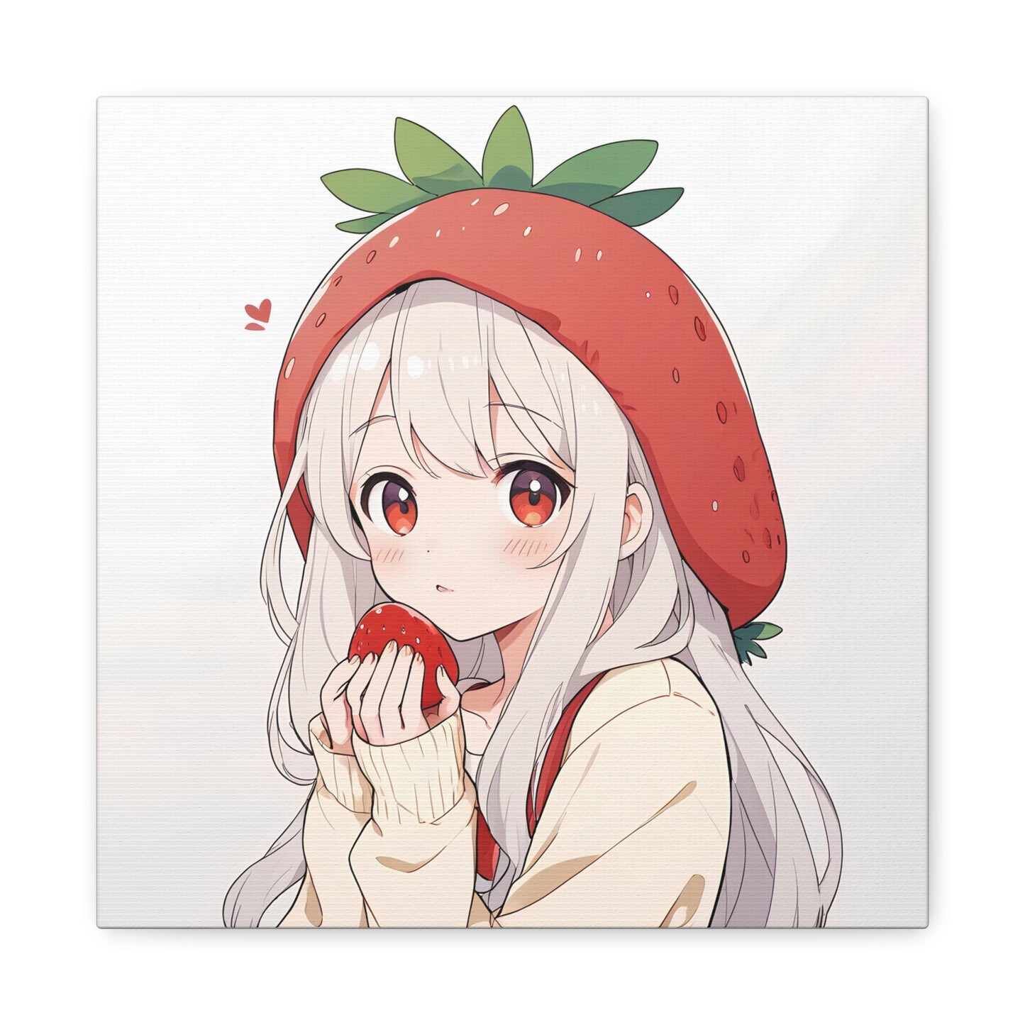 Matte Canvas Girl Strawberry