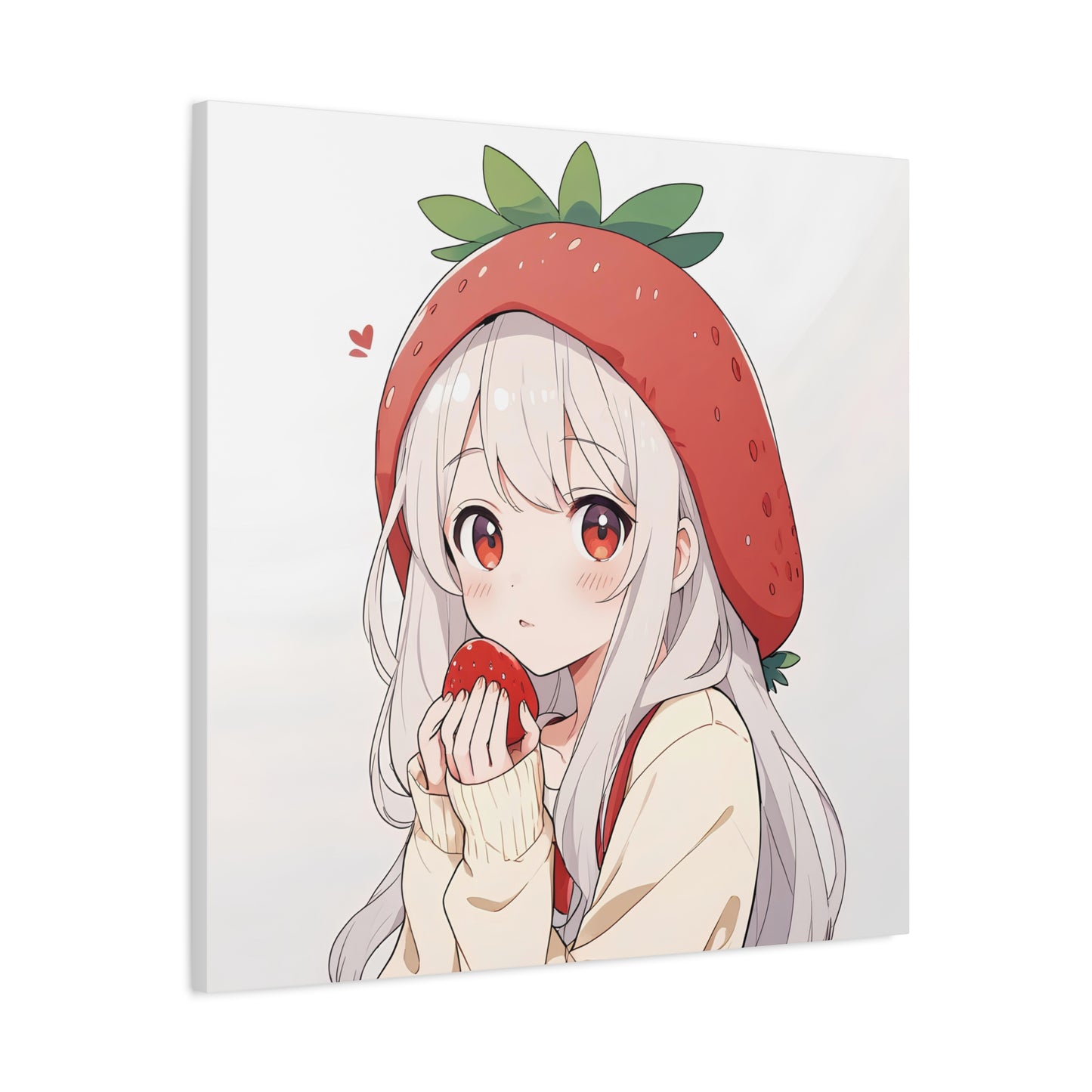 Matte Canvas Girl Strawberry
