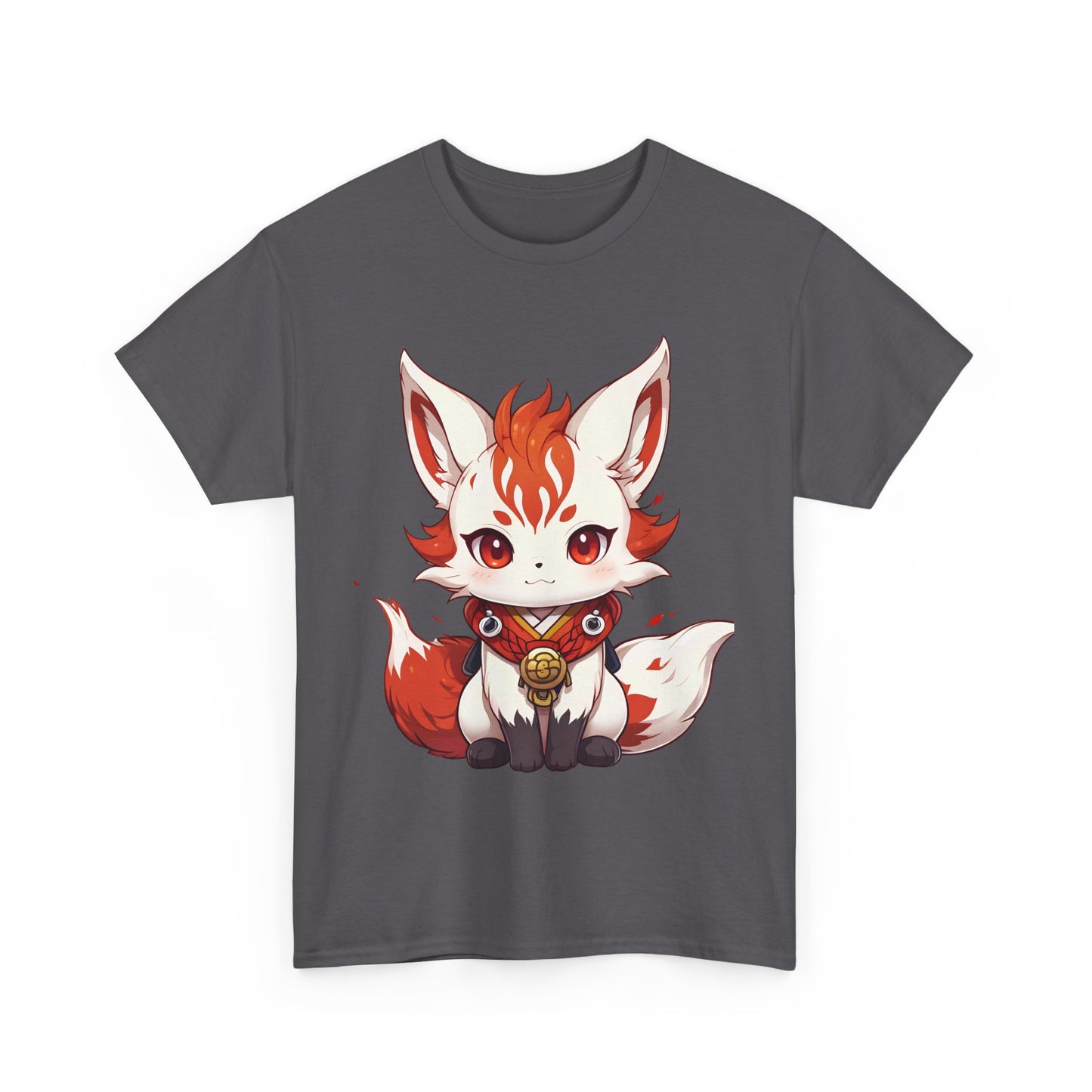 Unisex Cotton T-shirt Chibi Fire Fox