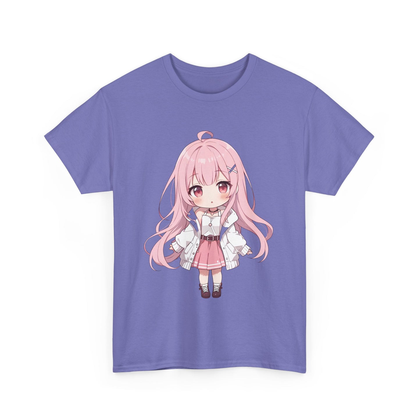Cotton T-shirt Cute Chibi Girl