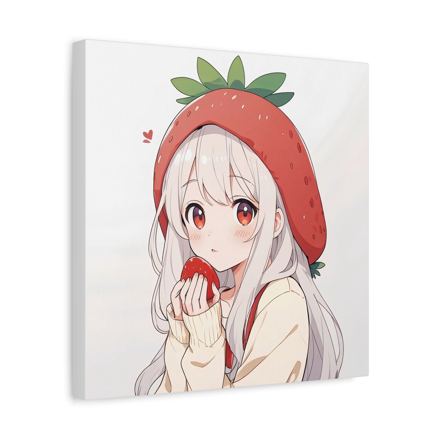 Matte Canvas Girl Strawberry