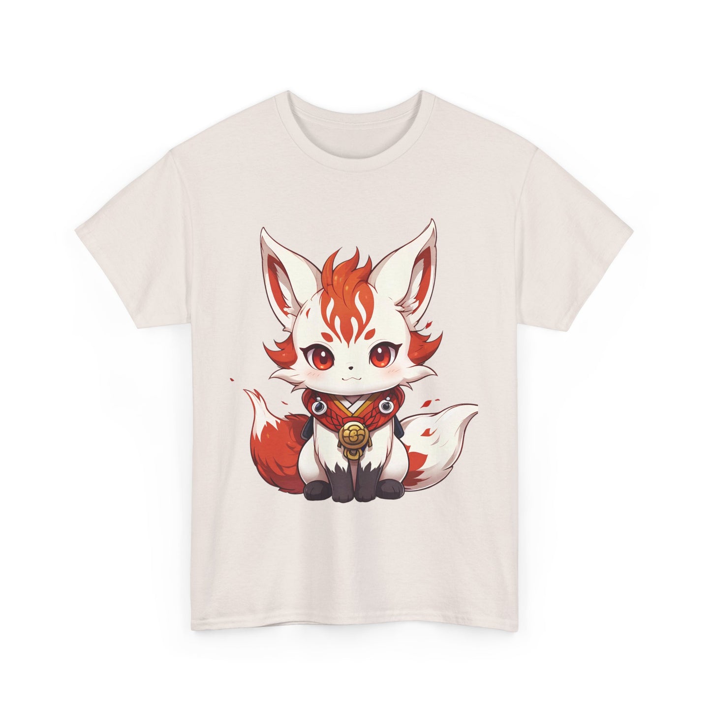 Unisex Cotton T-shirt Chibi Fire Fox